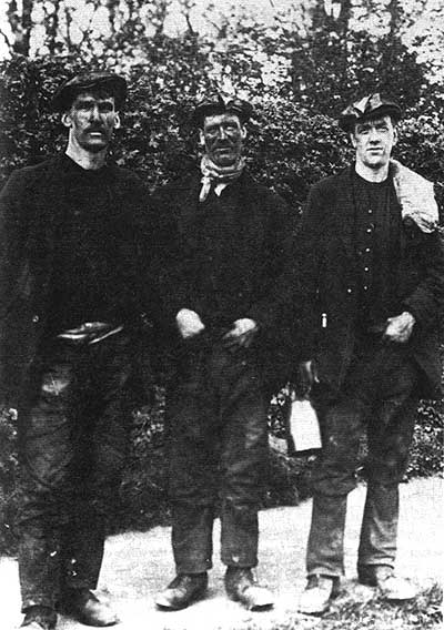 Three unknown Newton Grange Miners